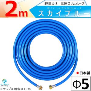 丸山製作所 軽量高圧ホース 青 丸山製作所 高圧洗浄機用 高圧ホース 長さ 5m 業務用 スプレー
