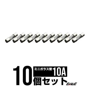 10A ミニガラス管ヒューズ 10個入り 　I-137