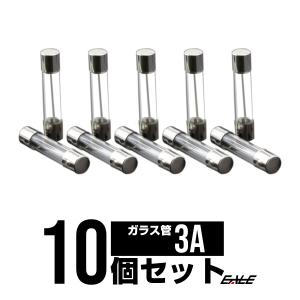 3A ガラス 管ヒューズ 10個入り　I-143｜eale