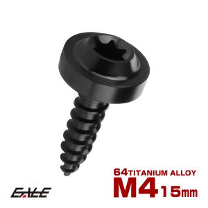 タッピングネジ M5×18mm チタン トルクス穴 フランジ付き ビス ダーク
