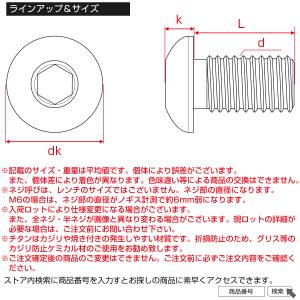 チタンボルト M4×12mm P0.7 ボタン...の詳細画像4