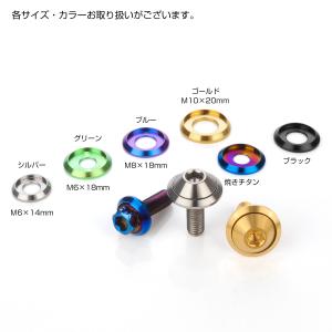 チタンワッシャー M6 外径18mm 座面枠付...の詳細画像3