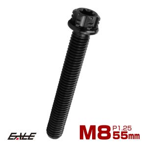 チタンボルト M8×40mm P1.25 六角ボルト トルクス穴 フランジ