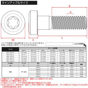 チタンボルト M8×25mm P1.25 トル...の詳細画像5