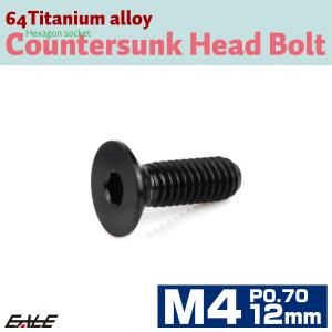 チタンボルト M4×12mm P0.7 皿ボル...の詳細画像1