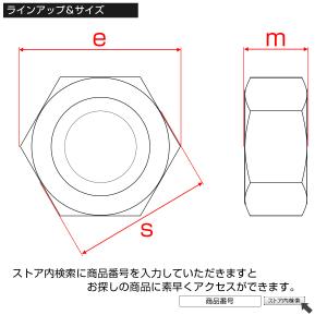 チタンナット M6 P1.00 六角ナット デ...の詳細画像4
