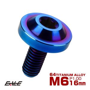 64チタン ボタンボルト M6×16mm P1.0 トルクスヘッド