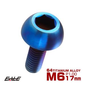 64チタン M6×17mm P=1.00 ブレーキディスク ローター ボルト