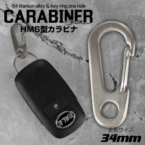 キャサリン・フルボディ スチールブック カラビナ フック チタン製 25mm HMS型 洋ナシ型 ワイヤーゲート