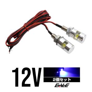 ナンバー灯ボルト型 汎用LED バイクや自動車に 2個セット