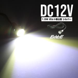 LED スポットライト 12V ボルト型 1.5W シルバー ホワイト P-32