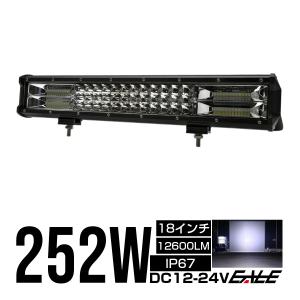 LED ライトバー 作業灯 ワークライト 12V 24V 288W ハイパー