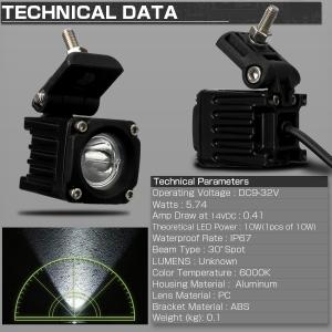 LED 作業灯 10W ライトポッド 12V ...の詳細画像3