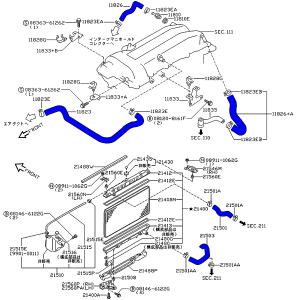 S15 シルビア スペックS ラジエターホース...の詳細画像4
