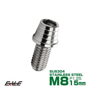 M8×15mm テーパーシェルヘッドボルト ステンレス製キャップボルト フレームやハンドルポストなどに シルバー TB0270｜eale