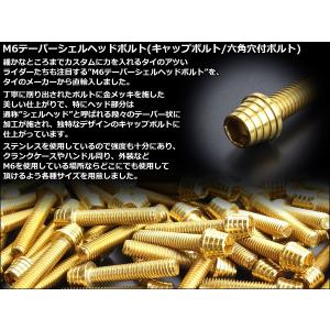 M6×30mm テーパーシェルヘッドボルト ス...の詳細画像2