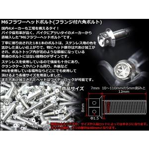 M6×70mm フラワーヘッドボルト ステンレ...の詳細画像2