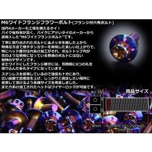 M6×20mm P1.00 ワイドフランジフラ...の詳細画像2