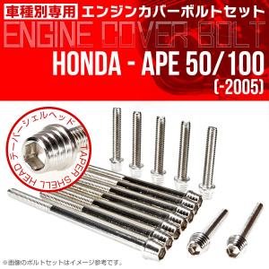 ホンダ（HONDA） エイプ 50 100 -2005 エンジンカバーボルト 14本
