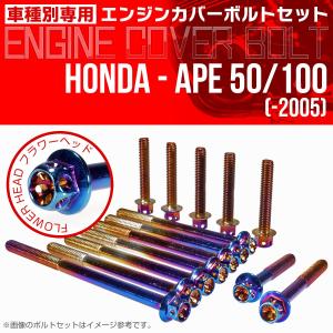 ホンダ（HONDA） エイプ 50 100 -2005 エンジンカバーボルト 14本