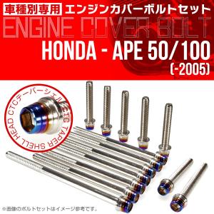 ホンダ（HONDA） エイプ 50 100 -2005 エンジンカバーボルト 14本set