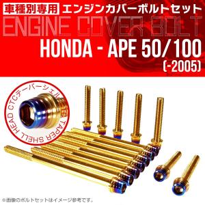 ホンダ（HONDA） エイプ 50 100 -2005 エンジンカバーボルト 14本