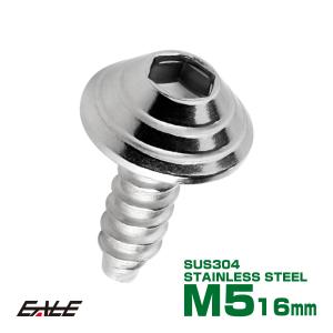 M5×16mm シェルヘッドネジ タッピングネジ ステンレス 削り出し トラス頭 カウルやパネルなどに シルバー TC0078