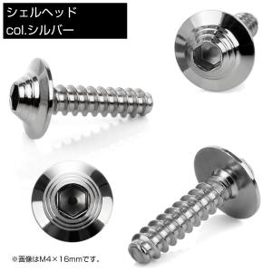 タッピングネジ M4×12mm シェルヘッド ...の詳細画像2