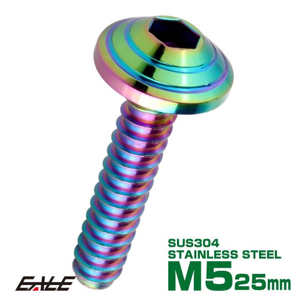 M5×25mm シェルヘッドネジ タッピングネジ ステンレス 削り出し トラス頭 カウルやパネルなど...