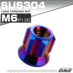 ロング貫通ナット M6 P1.0 フランジ付 ...の詳細画像1