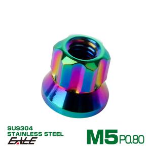 ロング貫通ナット M5 P0.8 フランジ付 六...の商品画像