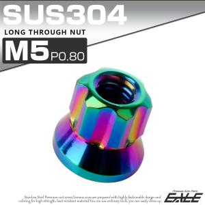ロング貫通ナット M5 P0.8 フランジ付 ...の詳細画像1