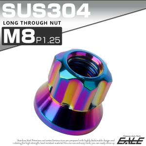 ロング貫通ナット M8 P1.25 フランジ付...の詳細画像1
