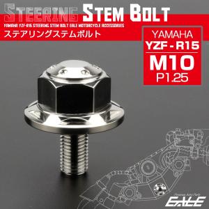 ステアリング ステムボルト YZF-R15 ヤマハ M10 P1.25 ホールスターヘッド SUSステンレス シルバー TH0138｜eale