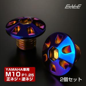 M10 ミラーホール カバーキャップ ボルト スノー ゴールド 正ネジ 2本