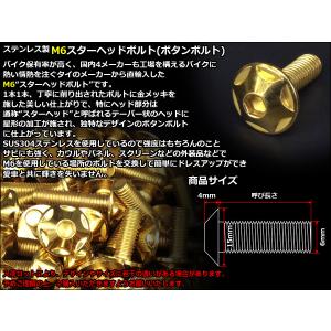 M6×25mm P1.0 スターヘッドボルト ...の詳細画像2