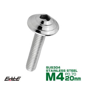 M4×20mm シェルヘッドボルト ボタンボルト ステンレス削り出し シルバー TR0087｜eale