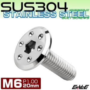 ステンレスボルト M6×20mm P1.0 ホ...の詳細画像1