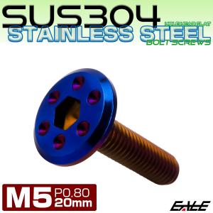 ステンレスボルト M5×20mm P0.8 ホ...の詳細画像1