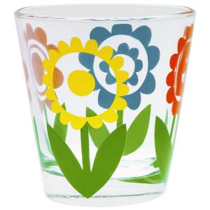 ジェーン・フォスター タンブラー COLOUR FLOWERS イタリアンガラスのタンブラー グラス コップ  250ml designed by JANE FOSTER 北欧雑貨 MAKE INTERNATIONAL｜eameschair-y