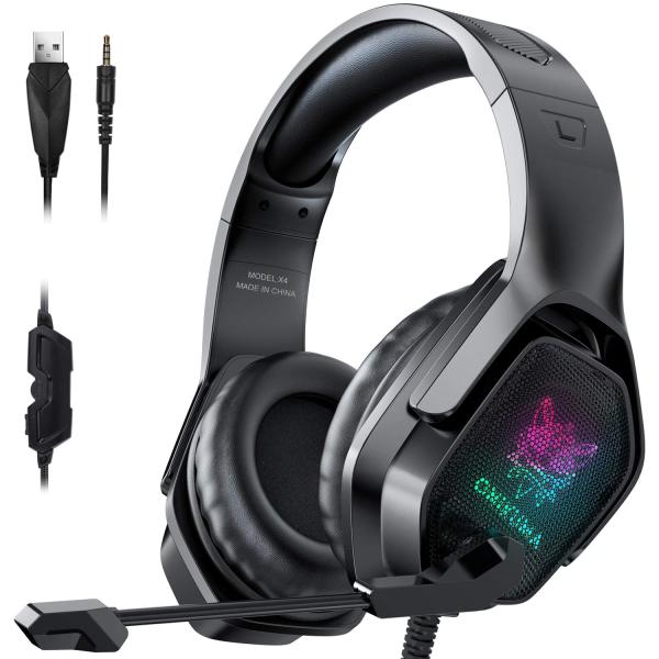 Gaming Headset with Microphone, Noise Canceling He...