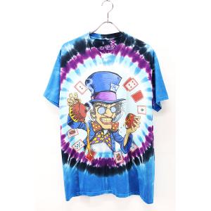 Used 00s LIQUID BLUE Alice In Wonderland Tie dye T-Shirt Size L 古着｜ear-used-clothing