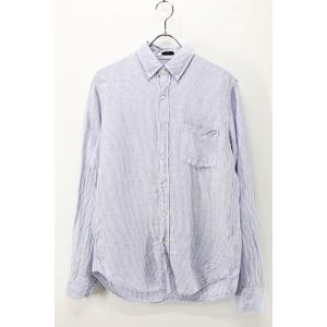 Used 00s JCREW Irsh Linen Stripe BD Shirt Size S 古着｜ear-used-clothing