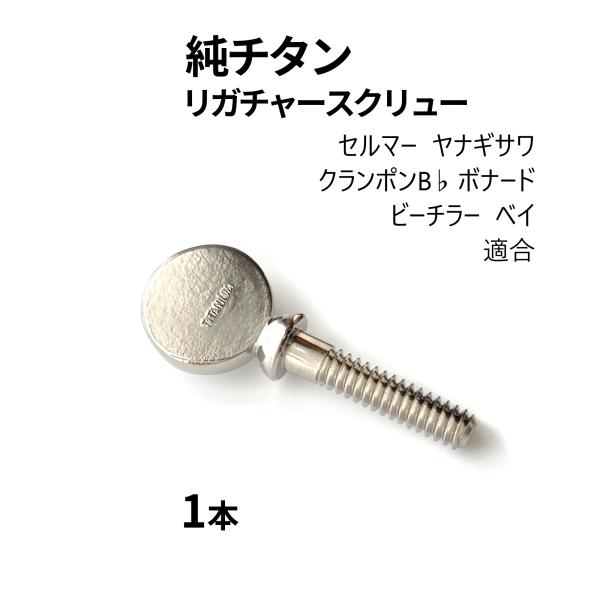 純チタン リガチャーネジ 1本入り セルマー ヤナギサワ クランポンB♭ ボナード ビーチラー ベイ...