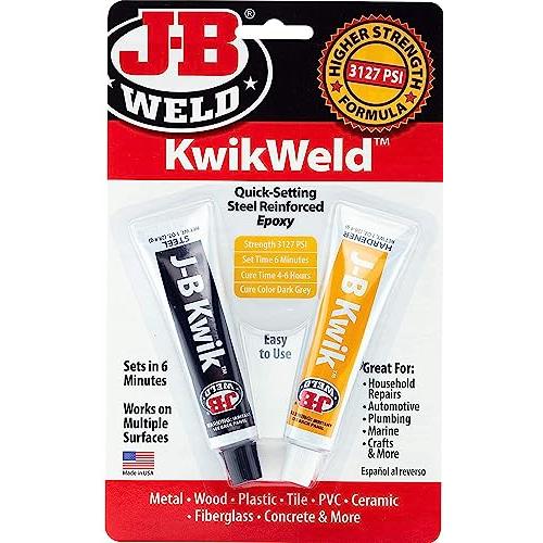 J-B Weld 8276 KwikWeld クイックセッティング スチール強化エポキシ - ダーク...