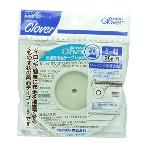 Clover 熱接着両面テープ 白 5mm