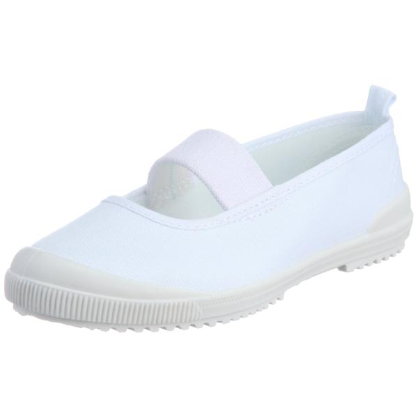 [アキレス] 上履き 日本製 アキレスバレーエコロジー(布) ニューバレーエコロジー ガールズ 白 ...