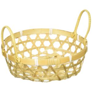 ちどり産業(Tidorisangyou) バスケット ナチュラル 15X15Xh9cm 竹バスケット 04-45S
