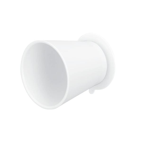 SANEI 歯磨きコップ マグネットコップ 吸盤式 壁にくっつける 浮かす収納 衛生的 ホワイト P...