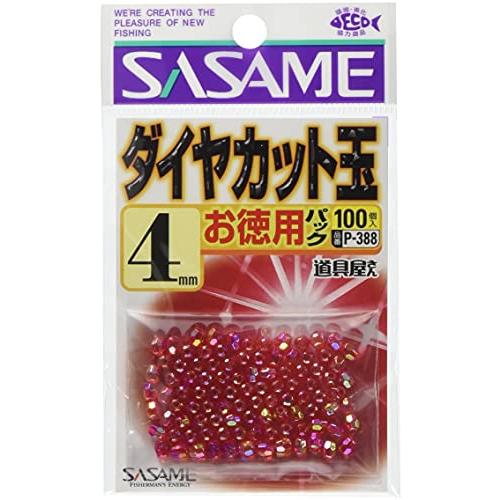 ささめ針(Sasame) P-388 道具屋 お徳用 ダイヤカット レッド #5